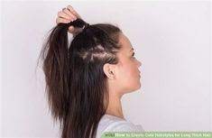 3 Ways To Create Cute Hairstyles For Long Thick Hair Wikihow Create Hairstyles Thick Wikihow New Hair Styles Long Thick Hair Ponytail Haircut