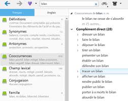 Bien que cela semble être un peu difficile à comprendre pour les novices en comptabilité, il est relativement facile de faire un bilan. Fonction D Aide A La Recherche De Cooccurrences Par Dictionnaire Numerique Recitas