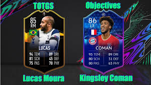 All of totgs player coman's objectives have to be completed in the live fut friendly: Fifa 21 Sbc Totgs Lucas Moura 300k Objectives Kingsley Coman Youtube