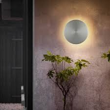 Sconces and swing arm wall lights are the ideal way to add layers of light as well as bring the light source exactly where you need it for reading, working or accenting art. Brushed Gold Garden Wall Lamp Round 9w Ip44 Smd Aluminum Pmma Led Outdoor Light Wall Sconce Mounted Lamp Sinopro Sourcing Industrial Products