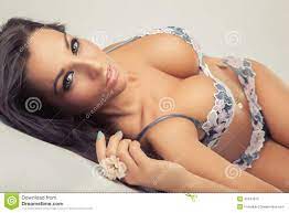 Attractive Girl with Big Breasts in Lingerie Stock Image - Image of girl,  lady: 40347813