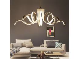 Dai lampadari minimalisti con linee pulite e contemporanee, alle lampade a sospensione più iconiche. Lampadario Da Soffitto Luce Led 50w Stile Moderno Lampada Spirale Onda Bianco