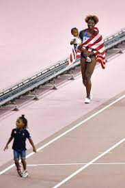 Mihambo is 5'7″ tall and her registered weight is 128 lbs. Mommy S Medal Mother Of 2 Closes Worlds With Hurdles Title