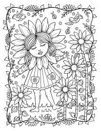 Springtime A Whimsical Coloring Adventure Digital Download Etsy In 2020 Vintage Coloring Books Love Coloring Pages Coloring Books