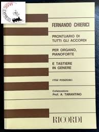 Ma, come vedremo, non è sufficiente conoscere le note dei vari accordi. Chierici F Prontuario Di Tutti Gli Accordi Per Organo Pianoforte