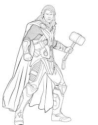 Ausmalbilder Avengers Thor Superhelden Malvorlagen Ausmalbilder Malbuch Vorlagen