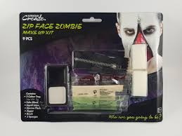 zippper face zombie makeup kit 9 pcs