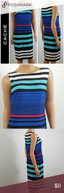 Cache Sheath Stripe Dress L Style Large Is Considered A