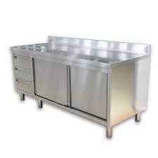 stainless steel cabinet with drawers