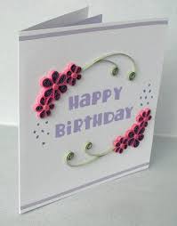 Here you will learn how to make beautiful paper flowers, leaves, and different paper curves. Cute Bday Card Paper Quilling Cards Quilling Birthday Cards Quilling Cards