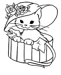 Despite their reputation for being dominant and independent, cats have effortlessly made their way into the hearts of many humans. A Cute Kitty Cat With A Fancy Hat Coloring Page Kids Play Color