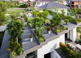 It's a good idea to consult with the building manager or engineer to ensure that the roof can support the weight of your garden. Stepped Garden Tops House By Vo Trong Nghia And Masaaki Iwamoto