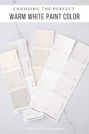 Choosing The Perfect Warm White Paint Color The Diy Playbook White Wall Paint White Paint Colors Off White Paint Colors