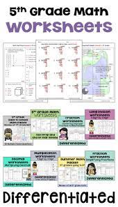 These 5th Grade Math Worksheets Are Printable And Would Be Perfect For Teaching Word Problems Multiplication Fractions In 2020 5th Grade Math Math Packets 5th Grades
