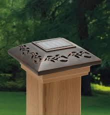 Leaf Designer Solar Post Cap Solar Post Caps Fence Post Caps Outdoor Solar Lights
