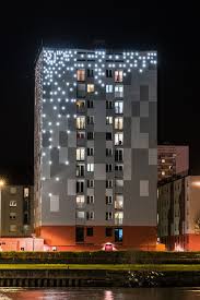 residential tower block exterior lighting design facade lighting lighting facade