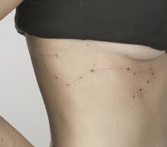 Fine Line Scorpius Constellation Tattoo On The Right Side Ribcage Tattoo Artist Lindsay April Ribcage Tattoo Tattoos Rib Tattoo