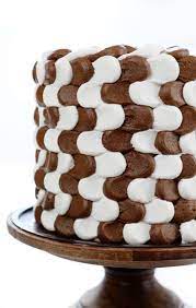 Brown And White Illusion Cake Cake Decorating Cupcake Cakes Cake Desserts