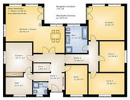 Größe und form des bungalows. Bungalow 174 19 Mit Atrium Einfamilienhaus Neubau Massivbau Stein Auf Stein