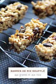 Barres De Riz Souffle Aux Graines Aux Noix Piment Oiseau Riz Souffle Recette Riz Souffle Recettes De Cuisine