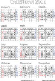 At printable calendar website you can create many calendar with variety of styles such as monthly, yearly, weekly planner. Calendar 2021 United Kingdom Pdf Free Printable Pdf