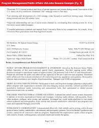 This will help you to frame the cover letter and the sample resumes in a proper fashion. 7 Free Federal Resume Samples More Writing Tips Careerpro