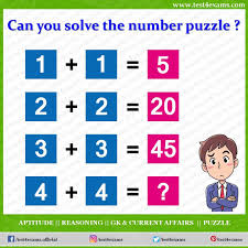Math riddles meningkatkan iq dengan perpaduan puzzle logika. Can You Solve The Number Puzzle 1 1 5 2 2 20 3 3 45 4 4 Correct Answer 80 Explanation Math Puzzles Brain Teasers Brain Teasers Maths Puzzles