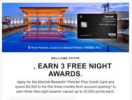 Elevate your rewards with this marriott bonvoy™ brilliant special offer. Chase Marriott Premier Plus 3 Free Night Offer 35 000 Points Per Night Cap Available Via Referral Doctor Of Credit