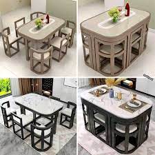 These Space Saving Tuck Under Dining Tables Are Perfect For Tiny Homes Or Apartments In 2021 Dining Table In Kitchen Dining Room Small Tiny Dining Rooms