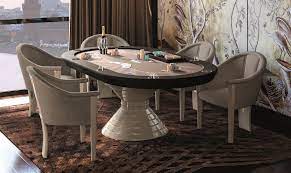 Combining different features, the modern designers find new ways of usefully expressing themselves every day. Luxury Poker Table For Sale Produced By Vismara Design