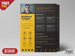 Catch recruiter's attention and make them read your resume with beautiful, modern, creative design. Creative Resume Psd Template Uxfree Com