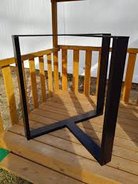 In this video i am preparing and installing metal legs on the live edge wood table i constructed and finished recently with. Amazon Com Metal Table Legs Heavy Duty T Shape Iron Desk Legs Set Of 2 Custom Sizes Industrial Furniture Legs Dining Table Legs Modern Coffee Table Legs Bench Legs Console Table Legs Handmade
