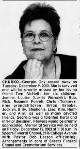Georgia (Walchuk) Churko Obituary