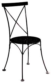 Update the look of your home with the osp designs somerset x back antique metal dining chair. French Cafe Bistro X Back Chair Blacj Steel Metal Perforated Seat Set Of 2 Industrial Outdoor Dining Chairs By Furnituredesignhouse