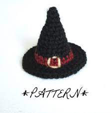 Pattern Tiny Witch Hat Crocheted In Amigurumi Instant Etsy In 2021 Crochet Hats Crochet Baby Cocoon Crochet Cocoon