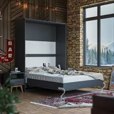 Schrankbett 160cm Vertikal Anthrazit Smartbett Klappbett Wandbett 1 300 Schrankbett Schrankbett Klappbett Klappbett