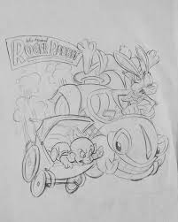 Printable coloring and activity pages are one way to keep the kids happy (or at least occupie. Jessicarabbitworld On Instagram Who Framed Roger Rabbit Original Coloring Book Sketch Baby Herman Benny The Cab Roger Rabbit Art Reference Coloring Books