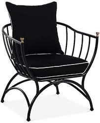 Black And White Chair Cushions One Kings Lane Frances Accent Chair Black White Outdoor Dining Chair Cushions Accent Chairs Beach Chair With Canopy