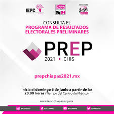 Las encuestadoras clima social y cedatos arrojaron sus primeros resultados de las elecciones presidenciales 2021. Instituto De Elecciones Y Participacion Ciudadana Chiapas Consulta El Programa De Resultados Electorales Preliminares Prep 2021 A Partir De Las 2 0 Horas Del Domingo 06 De Junio Ingresa A Https Prepchiapas2021 Mx