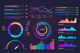 Gradient Dashboard Element Collection Te Free Vector Freepik Freevector Infographic Bu Data Visualization Design Graph Visualization Project Dashboard