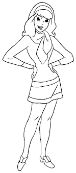 Daphne, velma and fred coloring page. 9 Pics Of Daphne Scooby Doo Coloring Pages Scooby Doo Daphne Coloring Home