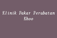 United overseas bank 1.38 km. Klinik Pakar Perubatan Khoo Klinik In Sungai Petani