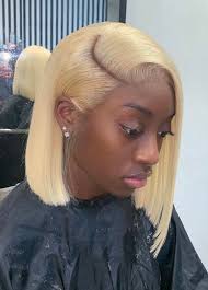 Black And Blonde Bob Wig Thriving Hair Virgin Human Hair 613 Blonde Bob Lace Front Wigs Bleached Knots V24 Front46 Blonde Hair Black Girls Wig Hairstyles Blonde Bob Wig