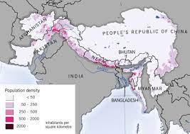 Chart and table of afghanistan population from 1950 to 2021. Population Density In The Hindu Kush Himalaya Region Inhabitants Per Square Kilometre Grid Arendal