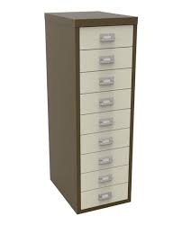 I got the 9 drawer version to go on the shelf and hold art supplies. Bisley 9 Drawer Non Locking Multi Drawer Cabinet Ofpdirect