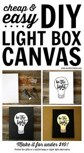 Buy online & pick up in stores shipping same day delivery include out of stock artificial flower stems artificial wreaths box signs combination boards curio shelves decorative baskets decorative door danglers decorative wall art sets. Diy Wall Decor For Bedroom Light Box Diy Diy Art Projects Canvas
