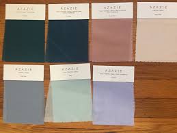 azazie swatches bridesmaids wedding party swatches