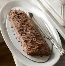 Chocolate Buche De Noel Recipe Jelly Rolls Recipe Food Chocolate Ganache Filling
