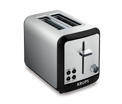 Grille Pain Savoy Noir Et En Acier Inoxydable A 2 Fentes Toaster Krups