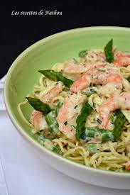 Nouilles Chinoises Aux Crevettes Et Asperges Vertes Sauce Cremeuse A L Echalote Et Moutarde Cuisine Asiatique Recettes De Cuisine Recette Asiatique